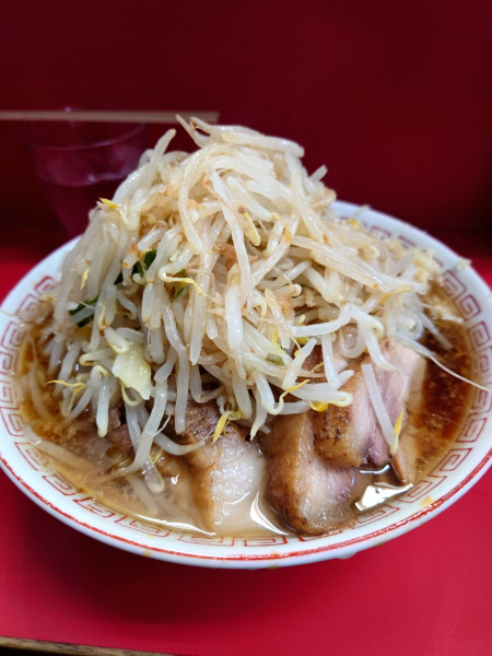 「大豚  野菜  ニンニク  カラメ」@ラーメン二郎 三田本店の写真