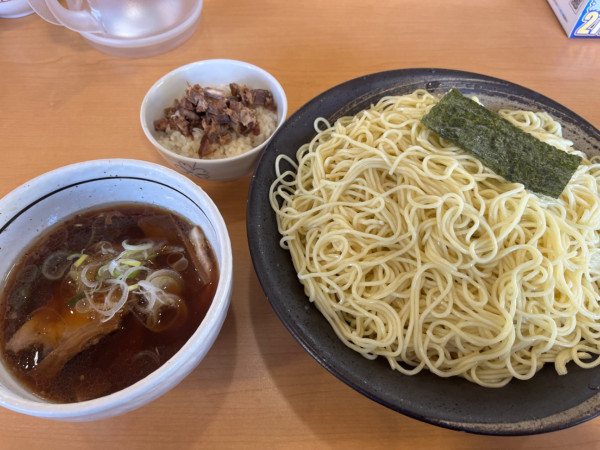 「つけ麺＋大盛＋ミニチャーシュー丼」@支那そば 一力の写真