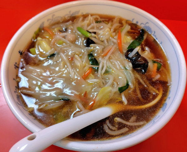 「もやしうまにソバ 800円」@中華料理 宝来の写真