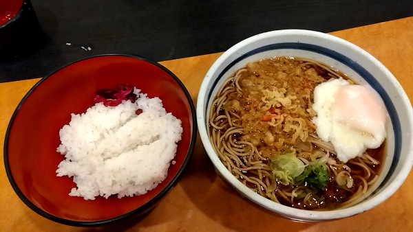 「朝のご飯セット（５００円）」@蕎麦 一心たすけ 田町店の写真