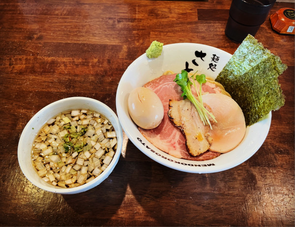 「鶏だし特製醤油つけ麺」@麺処さとう 船引店の写真