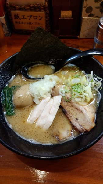 「特製鶏白湯らーめん」@三代目麺処 「まるは」極 船橋店の写真