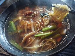 「五目あんかけつゆそば(1,000)」@CHINESE BBQ CHARIの写真