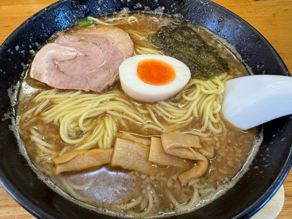 「極 中華そば（こってり）大盛り」@あゆ次郎 北本店の写真