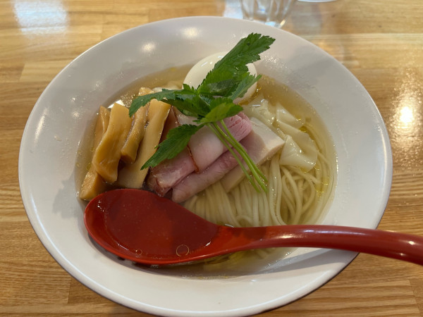 「（松）特上中華そば　白醤油」@自家製麺 くろ松の写真