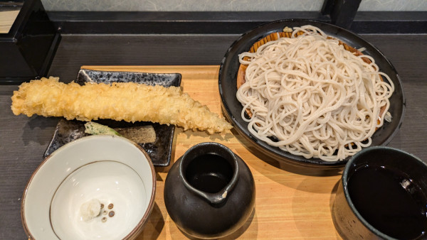 「【期間限定】穴子天せいろ、二枚もり」@小諸そば 水道橋店の写真