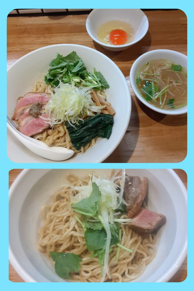 「鴨と鶏の油ソバ(ミニスープ)＋和えソバ」@中華ソバ ビリケンの写真