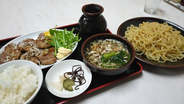 「焼豚セット(つけ麺1.5玉)」@クサカ亭の写真