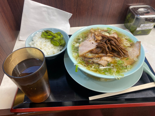 「チャーシュー麺+メンマ」@新橋ニューともちんラーメン 神保町店の写真