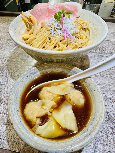「ワンタンつけ麺(大)【1470円】」@麺食堂 くにをの写真