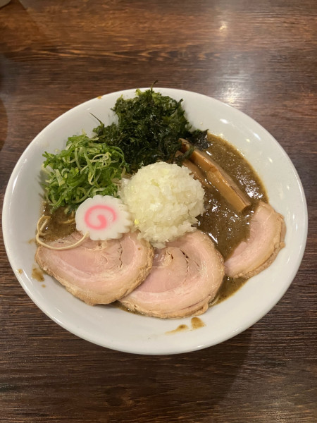 「【Ｘ限定】濃厚煮干し(大盛り) 麺硬め」@麺屋 真心の写真