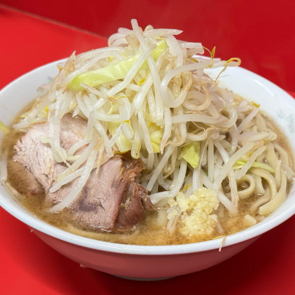 「小 豚1枚 少なめ ニンニク少なめ」@ラーメン二郎 一橋学園店の写真