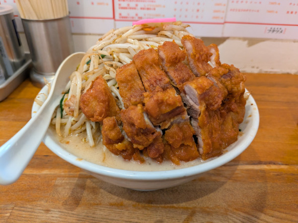 「排骨タンメン＋野菜増し」@極濃湯麺 フタツメ 青木島店の写真