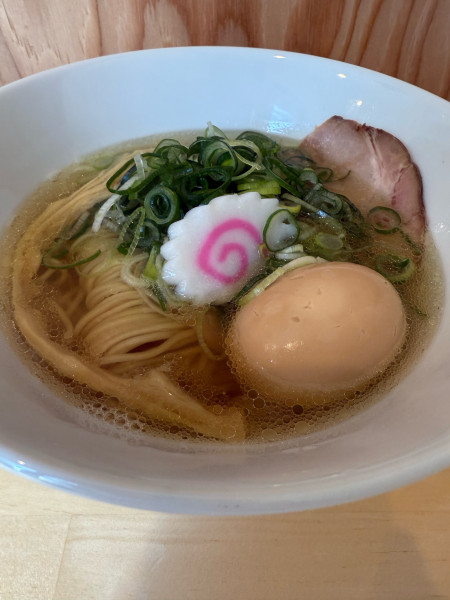 「味玉塩らーめん＋九条ねぎ」@中華そば みつ葉の写真