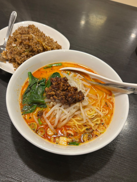 「担々麺と角煮炒飯セット　880円」@七左食堂の写真