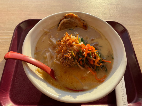 「福島（会津）味噌らーめん　￥９６０」@麺場 田所商店 大府PA(下り)店の写真