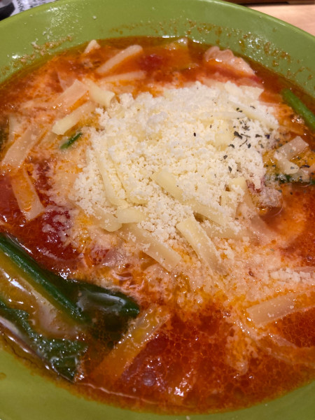 「太陽のダブルチーズラーメン」@太陽のトマト麺 上野広小路支店の写真