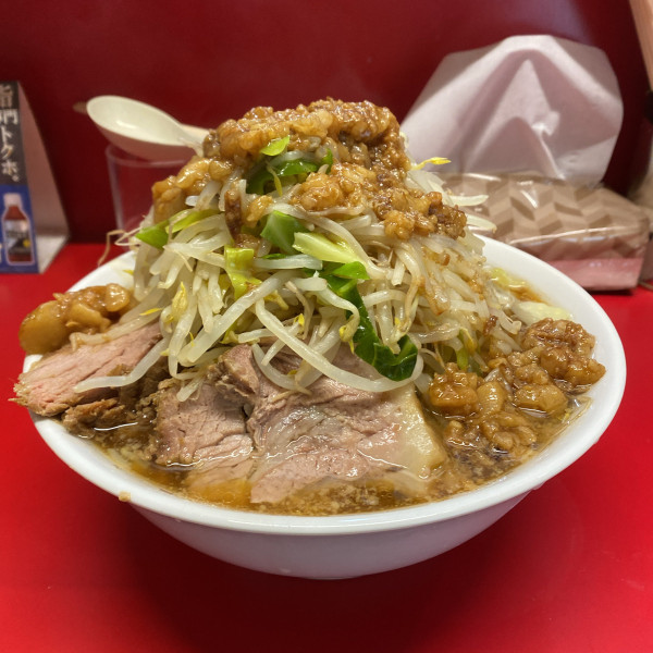 「ラーメン中　野菜アブラ」@ラーメン二九六の写真