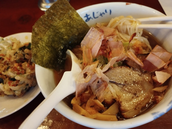 「一番だし(950)+かきあげ(200)」@麺や 阿闍梨の写真