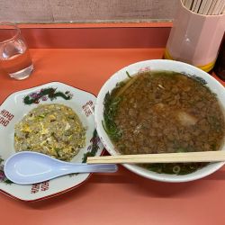 そばセット硬め脂多め