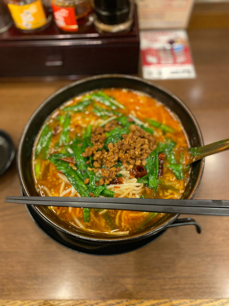 「台湾らーめん大盛」@極旨醤油らーめん 一刻魁堂 サンステーション福山店の写真