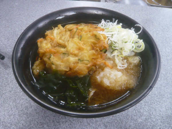 「山菜おろしそば（+かき揚げ）」@道中そば 五反田店の写真