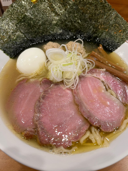 「全部のせ塩たまご」@しののめヌードルの写真