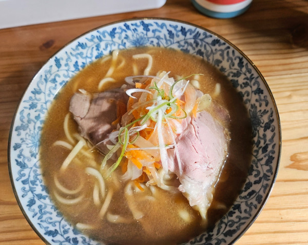 「宮古牛ダシそば」@かわみつ食堂の写真