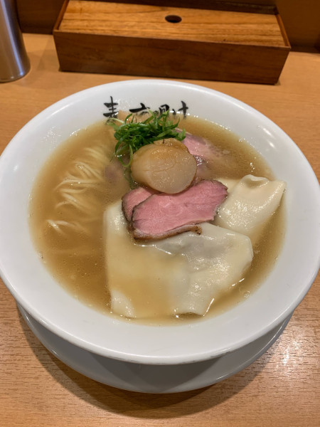 「特上帆立と山椒の中華そば」@麦の夜明けの写真