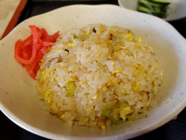 「半チャーハンセット（正油：880円）」@永楽 沢口店の写真
