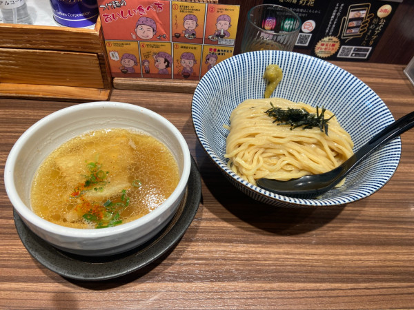 「塩つけめん」@塩つけ麺灯花 赤坂店の写真