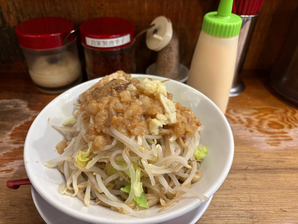 「にんにく背脂Ｇ系まぜそば」@麺や天鳳 方南町店の写真