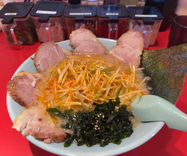 「ネギチャーシューメン」@ラーメンショップ〇化 野田谷津店の写真
