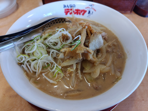 「【限定】白みそラーメン　※俵屋味噌ダレ」@テンホウ カインズ豊科店の写真