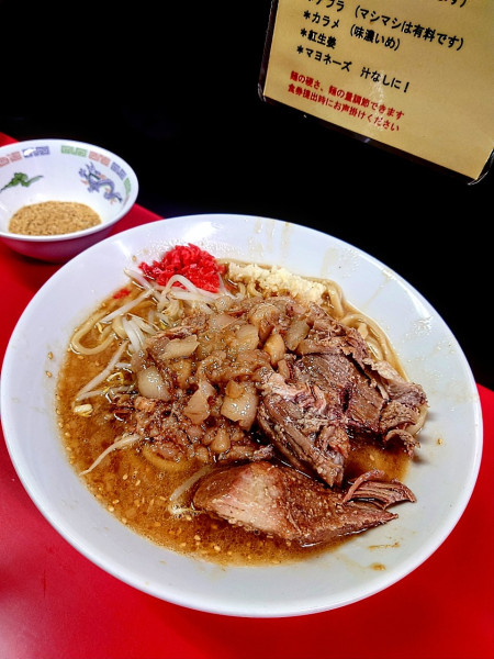 「ラーメン 味噌+魚粉」@ラーメンハイキックの写真