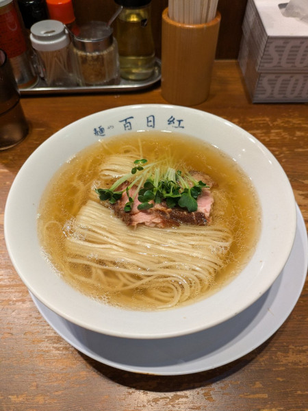 「朝ラーメン（塩）」@麺や百日紅の写真