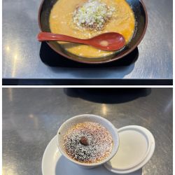 担々麺大+クレームブリュレ