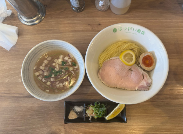 「【限定】鯛とアサリ煮干しの昆布水つけ麺」@はつがい商店の写真