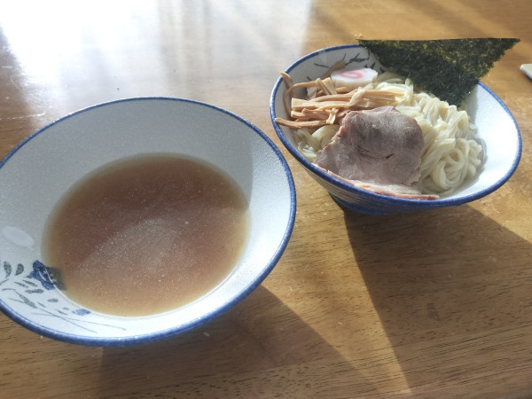 「手火山式鰹節と伊吹いりこの昆布水つけそば（塩）」@中華そば 四つ葉の写真