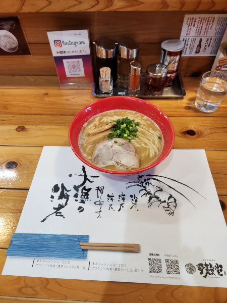 「雲丹そば」@活龍 海老蟹専門 甲殻堂の写真