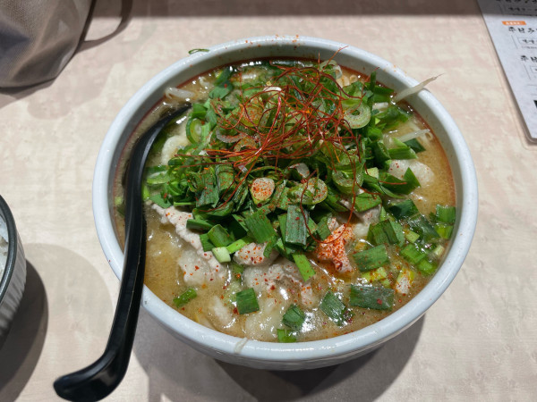 「牛もつ味噌」@札幌麺屋 そらやの写真