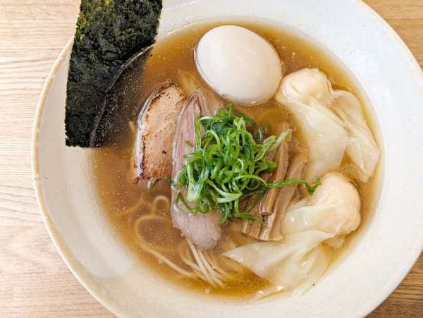 「味玉そば（MIX）＋海老ワンタン（2個）」@DURAMENTEIの写真