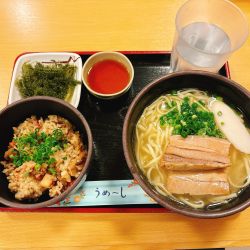 沖縄そば(海ぶどう)セット