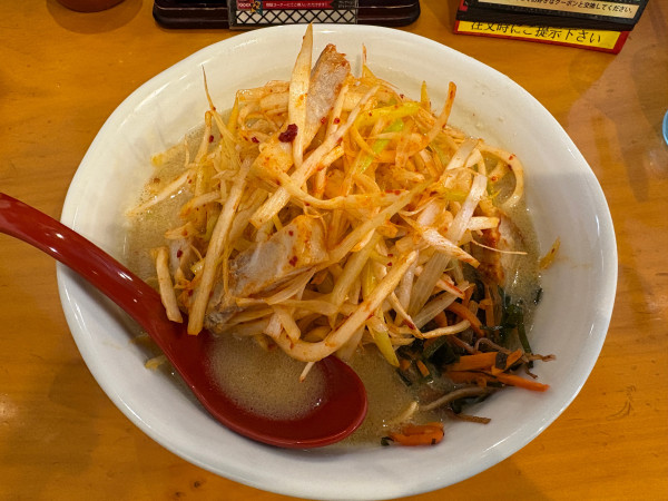 「肉ネギらーめん　福島（会津）味噌　1155円　麺硬」@麺場 田所商店 行徳店の写真