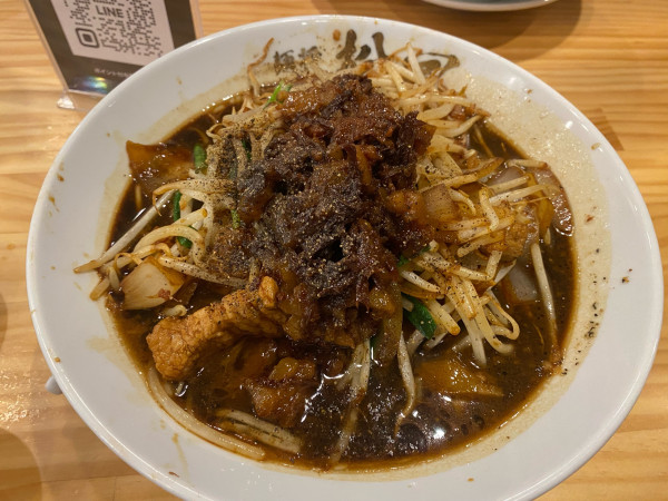 「鬼スタそば野菜増しアブラ増し」@麺将 松風の写真