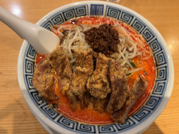 「拝骨担々麺中辛1750円」@希須林 赤坂店の写真