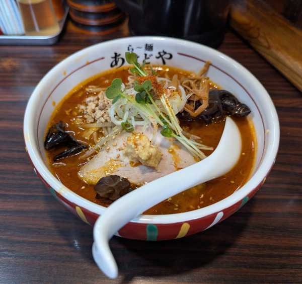 「焼き味噌オロチョン」@らー麺 あけどやの写真