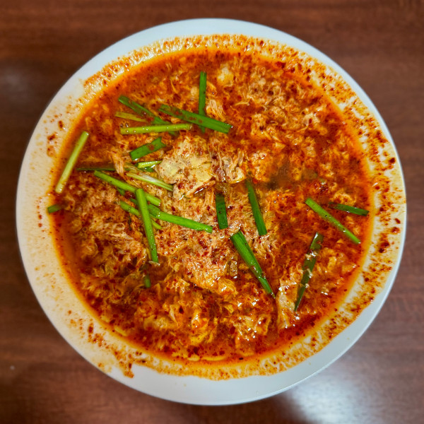「特製辛麺（850円）5辛（100円）」@食べ処 かいかの写真