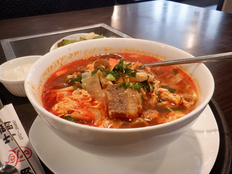 「カルビ麺セット」@炭火焼肉 牛爵 町田の写真