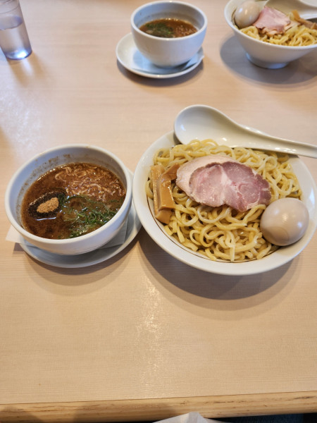 「濃厚海老つけ麺　大盛　味玉」@らぁ麺はやし田 岩槻店の写真
